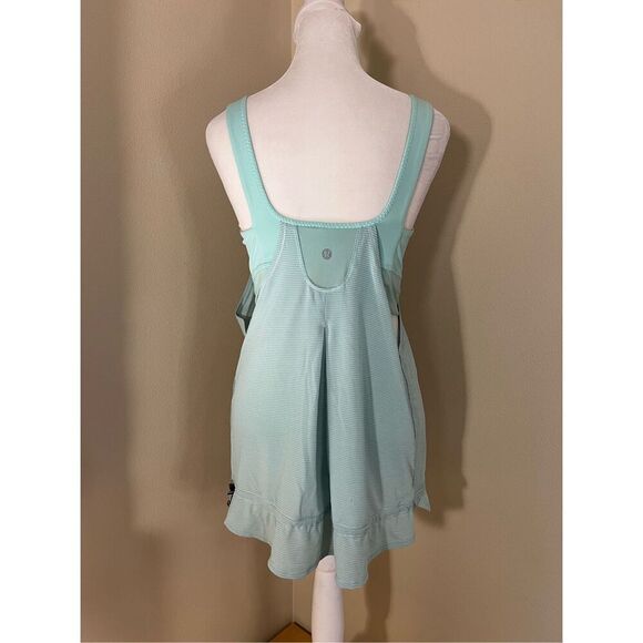 Lululemon Run Times Athletic Tank Top In Heathered Toothpaste (Mint) Size 8 - Picture 2 of 6